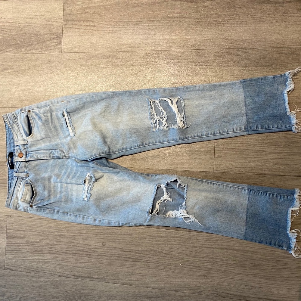 Multicolor Light Denim Ripped Jeans - Picture 2 of 3